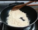 A picture of step 1 of Besan ladoo.
