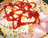 Tortilla lapok sonkával, sajttal töltve recept fázis 2 fotója