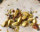 A picture of step 2 of Masala Tea Powder.