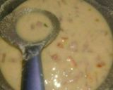 A picture of step 1 of Suji besan ka chilla.