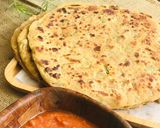 A picture of step 6 of Besan ki Roti.