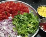 A picture of step 2 of Masala papad.