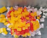 A picture of step 1 of Kids special star pizza.