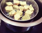 A picture of step 2 of Bread Dhokla.