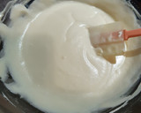 Foto del paso 7 de la receta: Mousse de chocolate blanco y yogur con gelatina de melocotón