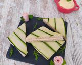 Une image de l'étape 6 de Club sandwich au concombre - mousse de jambon.