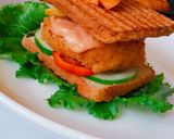 A picture of step 11 of Crispy tofu sandwich.