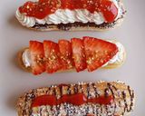Foto del paso 11 de la receta: Eclair de nata y fresas (varios formatos)