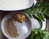 A picture of step 1 of Masala Buttermilk.