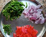 A picture of step 1 of Leftover Idli Masala.