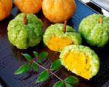 A picture of step 12 of Japanese Kawaii Kabocha Mochi.