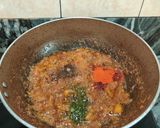 A picture of step 6 of CHOLE ALOO DRY CURRY with BOILED BROWN RICE.