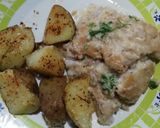 Foto del paso 6 de la receta: Brótola a la Meunière con crema de limón y papas saborizadas