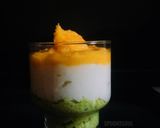 A picture of step 3 of Tricolor Halwa Parfait.
