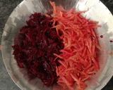 A picture of step 1 of #SW2 Very healthy & tasty Beetroot, carrot Parathe.