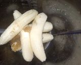 A picture of step 1 of Banana milk pulp.