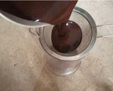 A picture of step 5 of Perfect Chocolate Mirror Glaze.