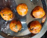 A picture of step 3 of Spicy sezwan potli from left over aalu sabji.