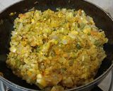 A picture of step 2 of Oats & Vegetable Kabab In Appe Pan.
