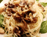 Foto del paso 5 de la receta: Spaghetti con gambas y espinacas