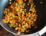 A picture of step 1 of Mix vegetable Suji pancake.
