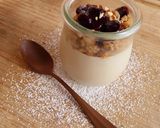 Foto del paso 8 de la receta Panna cotta de leche de almendras con crumble y mermelada de arándanos