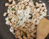 A picture of step 1 of My Mummies Day Chicken Salsa with tortillas. 💜.