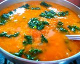 A picture of step 8 of Palak Moong dal tadka.