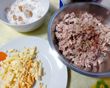Foto del paso 3 de la receta: Albóndigas de pollo al horno con queso y verduritas