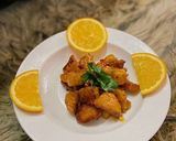 Hình bước làm 5 của món Cá basa + gà viên sốt cam 🍊