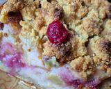 Une image de l'étape 7 de Cake croustillant à la rhubarbe et aux framboises 😃.