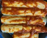 A picture of step 2 of Chicken Enchiladas In my Style💕💕💕.
