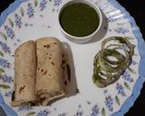 A picture of step 3 of Rumali roti.