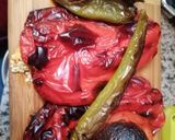 Une image de l'étape 2 de Sauce aux deux poivrons. Rouge et vert.