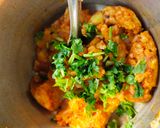 A picture of step 3 of Spicy sezwan potli from left over aalu sabji.