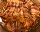 Baconbe göngyölt csirkemell recept fázis 2 fotója