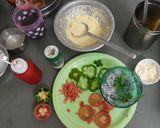 A picture of step 1 of Semolina pizza.