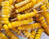 A picture of step 4 of Masala corn fries.