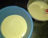 Foto langkah ke 4 dari resep Puding Busa Coklat Pandan.