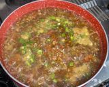 A picture of step 5 of Manchow Soup.