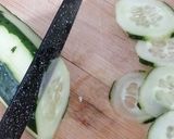 Foto del paso 2 de la receta: Carpaccio de pepino y Mozzarella
