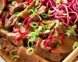 A picture of step 3 of Succulent Beef Satay with bamboo shoots. 🍜.