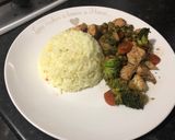 Thai csirke zöldségekkel és szójaszósszal recept fázis 9 fotója