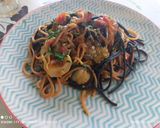 Foto del paso 5 de la receta: Mezclum de spaghetti con alcachofas y tomate 🍅