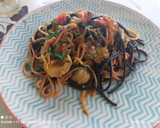 Foto del paso 5 de la receta: Mezclum de spaghetti con alcachofas y tomate 🍅