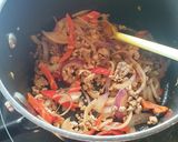 A picture of step 2 of Mapo Tofu.