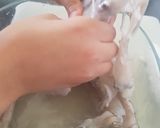A picture of step 1 of Baby Squid (preparing and dry frying).
