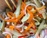 Hình bước làm 2 của món 🌱 Gỏi Cà Rốt Dưa Leo Đậu Hủ Chay (Vegan)
