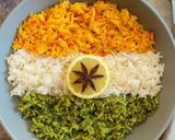 A picture of step 9 of Triranga pulao.
