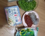 菜心料理之~牛肉海鮮羹or湯的食譜步驟1照片